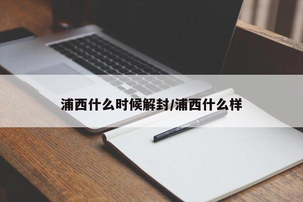 浦西什么时候解封/浦西什么样